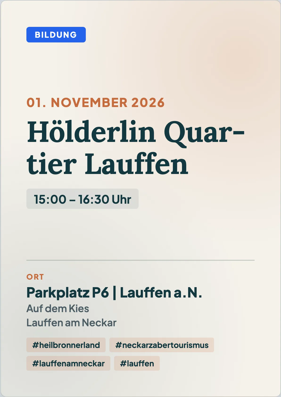 Veranstaltungsflyer