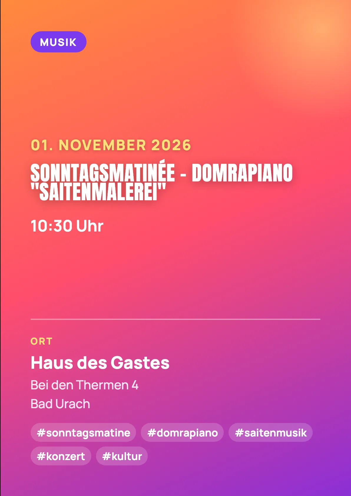 Veranstaltungsflyer
