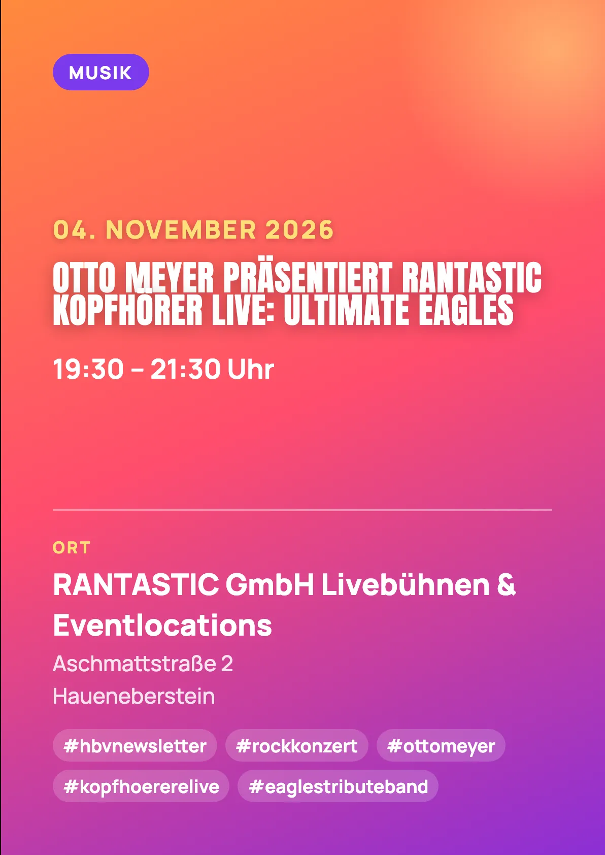 Veranstaltungsflyer