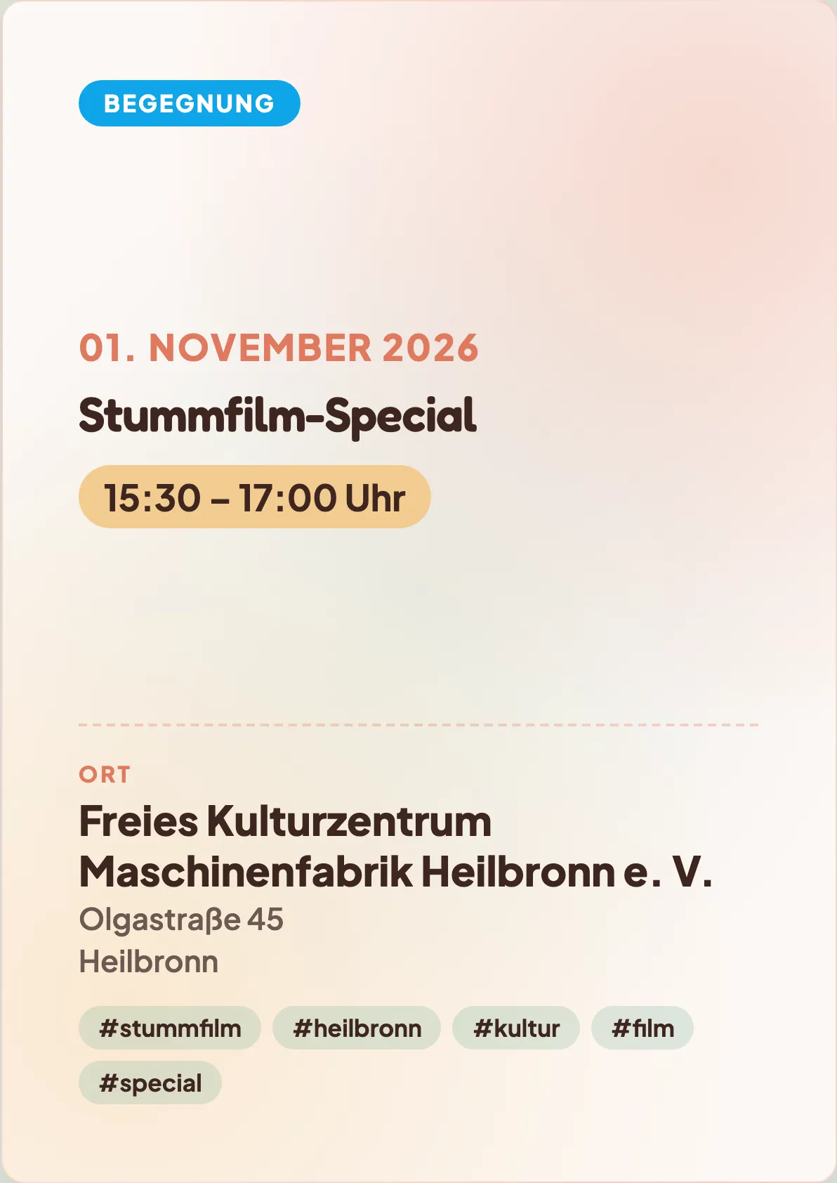 Veranstaltungsflyer