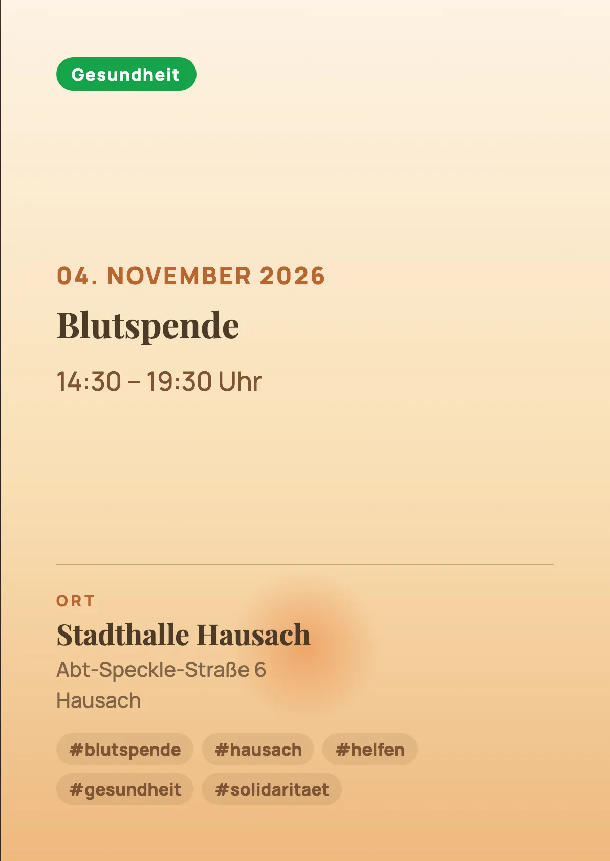 Veranstaltungsflyer