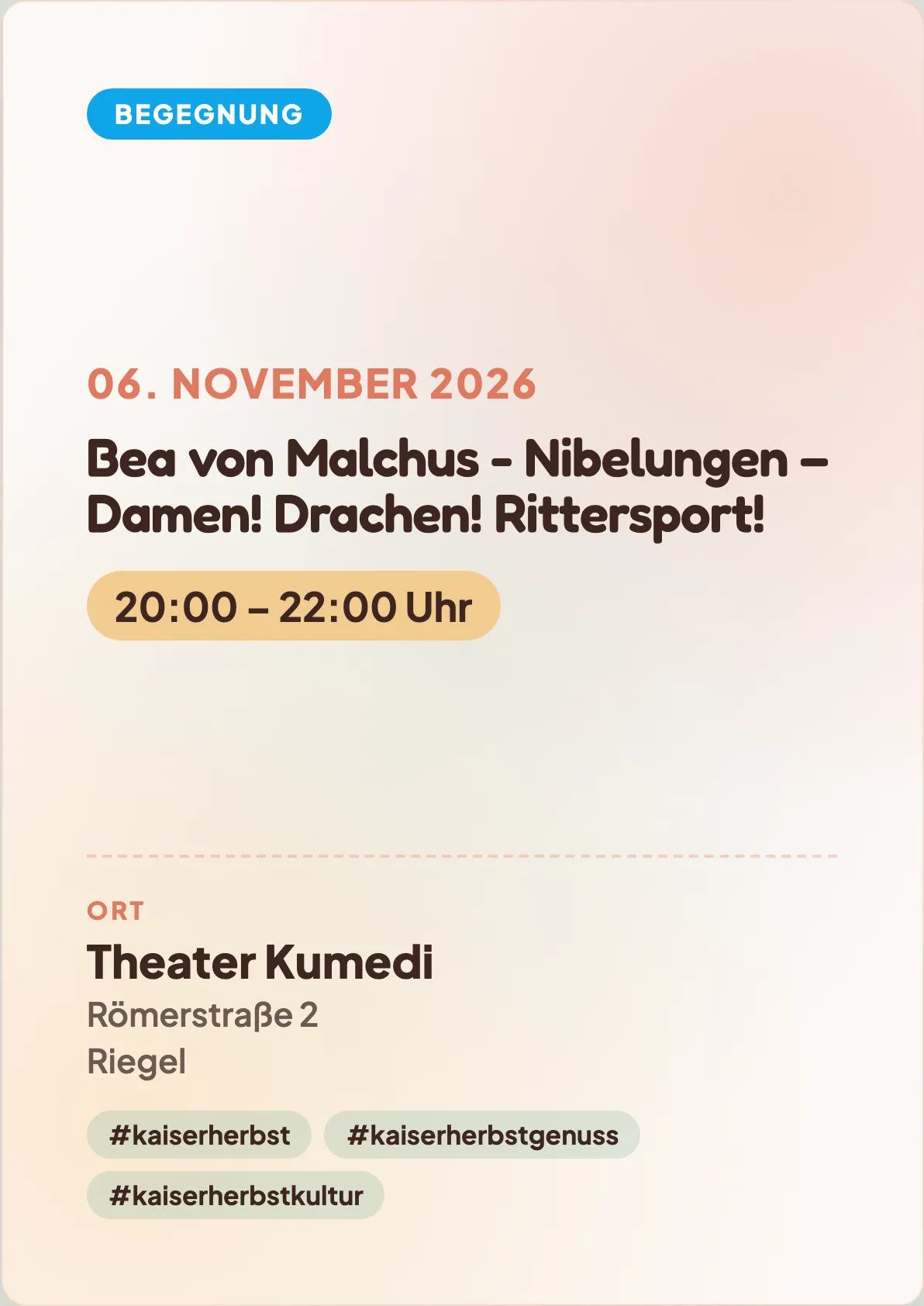 Veranstaltungsflyer