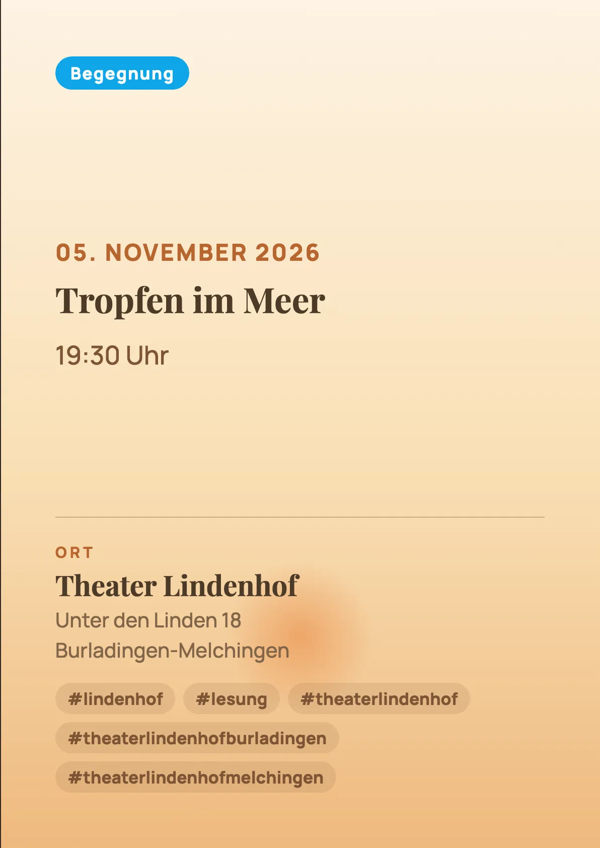 Veranstaltungsflyer