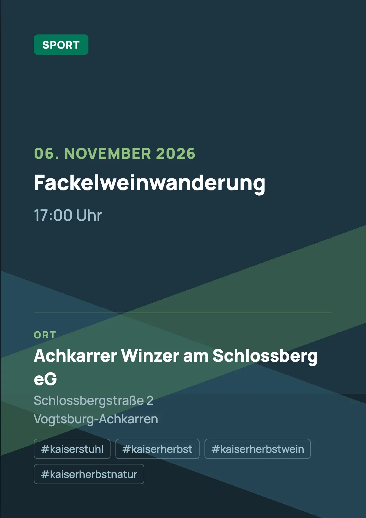 Veranstaltungsflyer