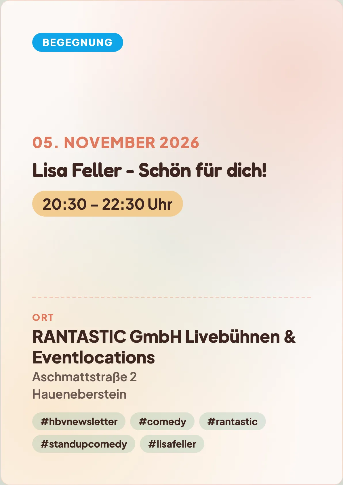 Veranstaltungsflyer