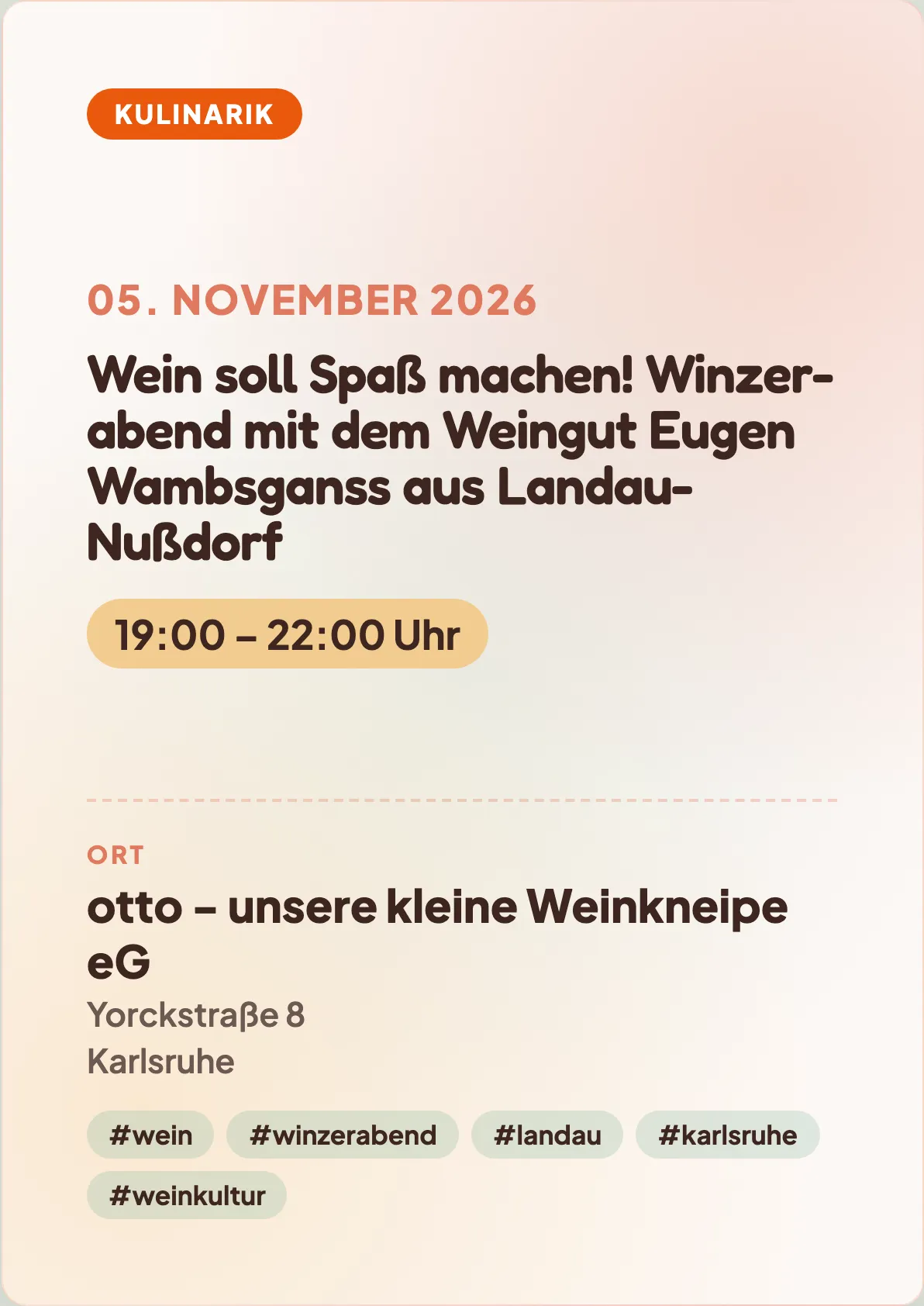 Veranstaltungsflyer