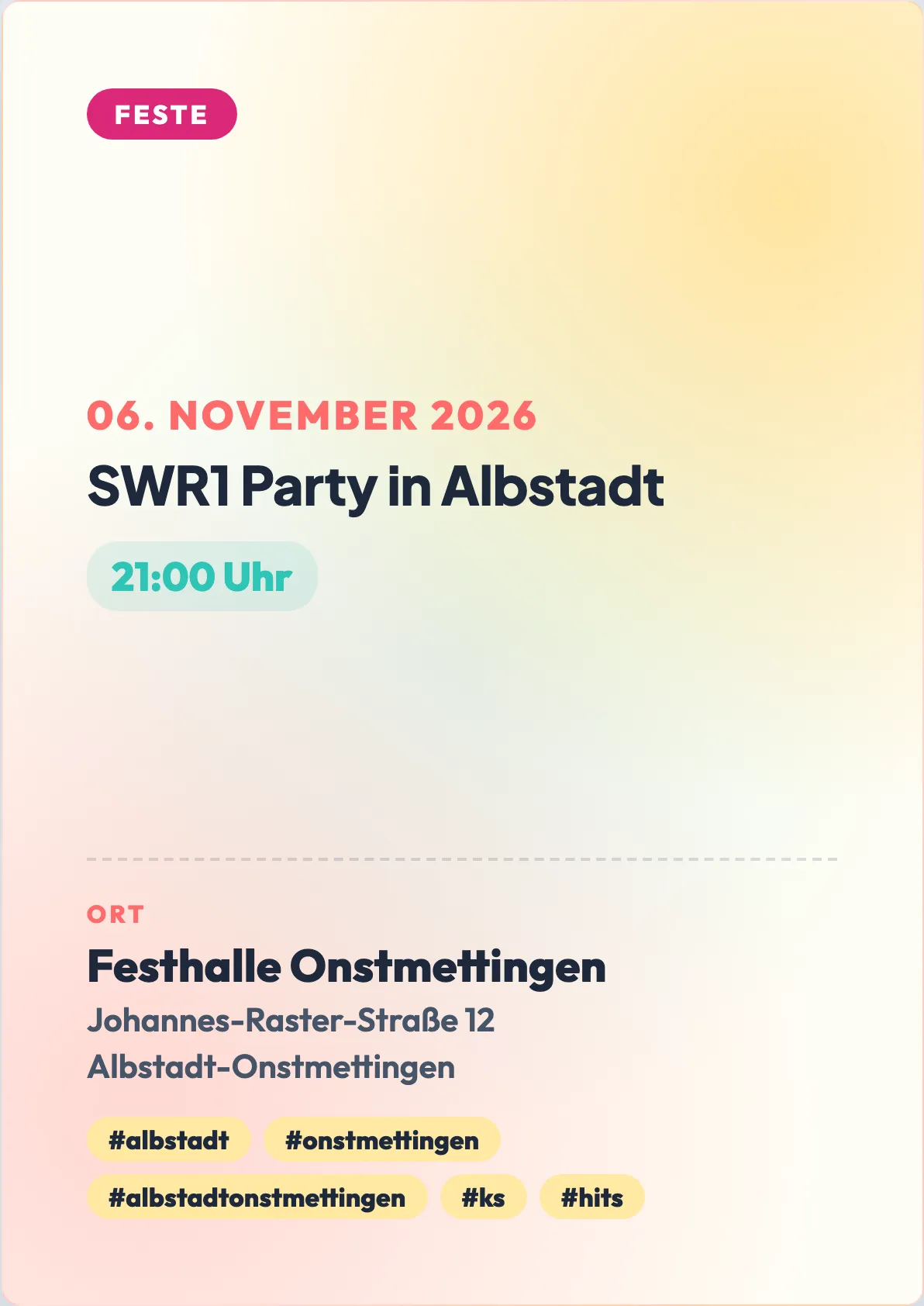 Veranstaltungsflyer