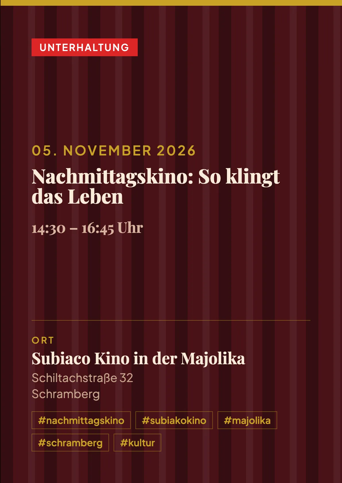 Veranstaltungsflyer