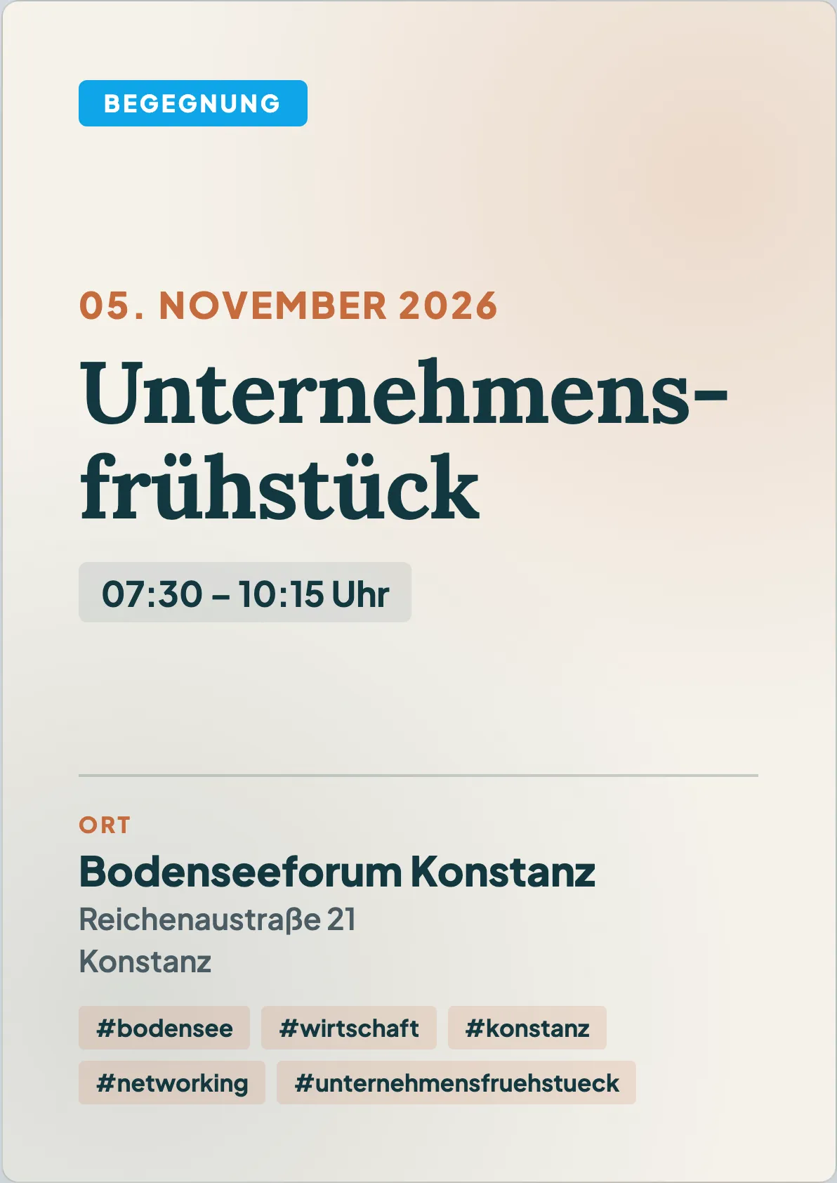 Veranstaltungsflyer