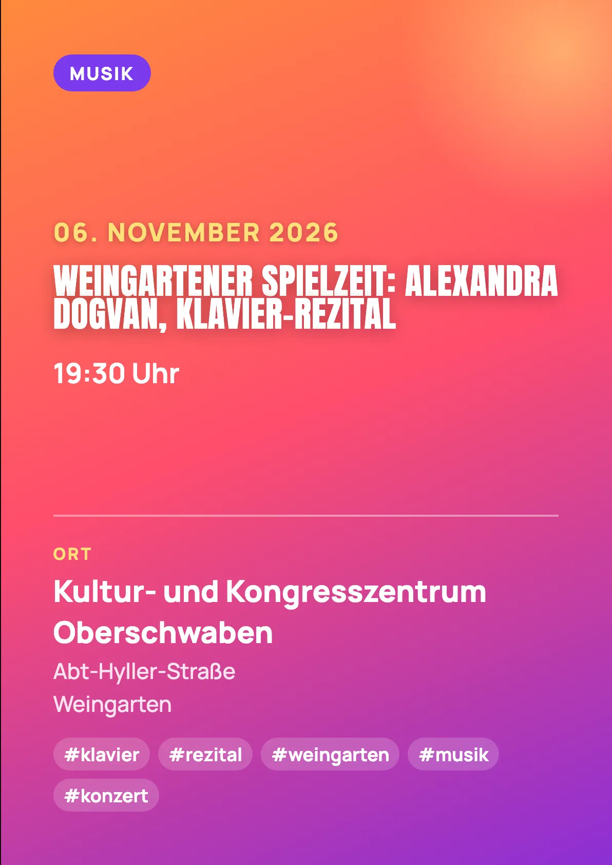 Veranstaltungsflyer