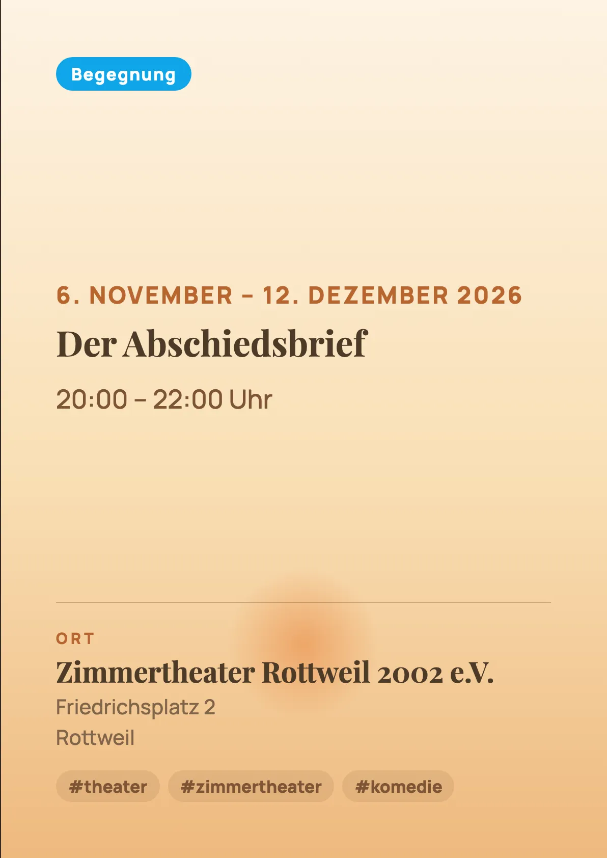 Veranstaltungsflyer