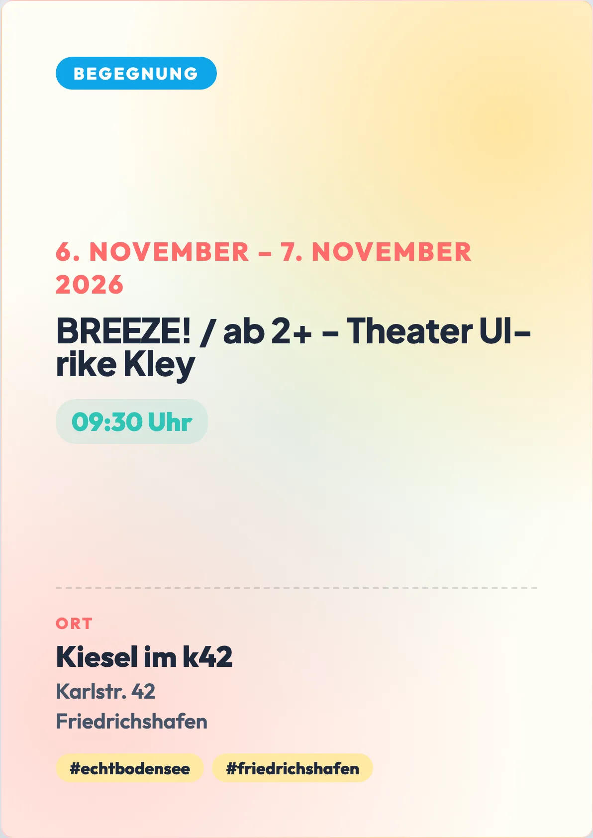 Veranstaltungsflyer