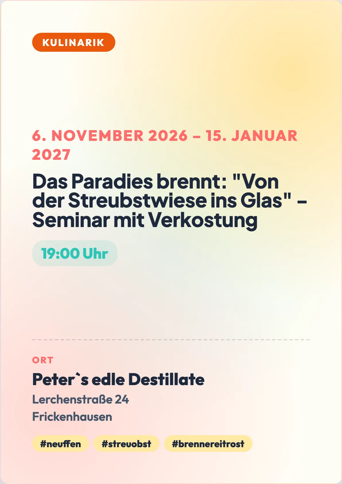 Veranstaltungsflyer