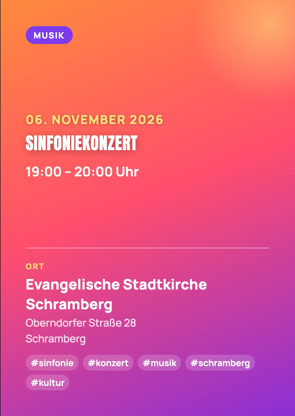 Veranstaltungsflyer