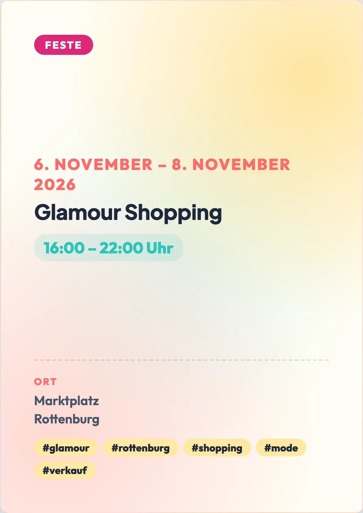 Veranstaltungsflyer