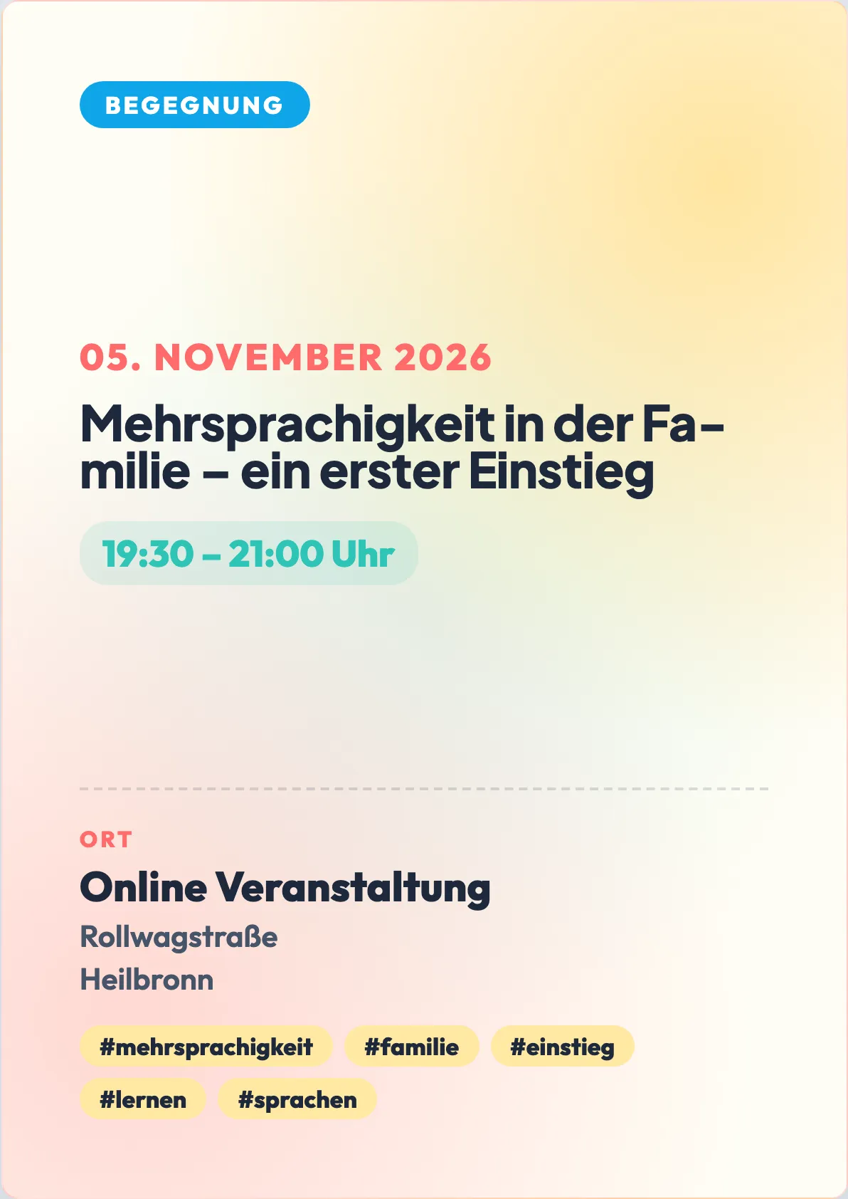 Veranstaltungsflyer