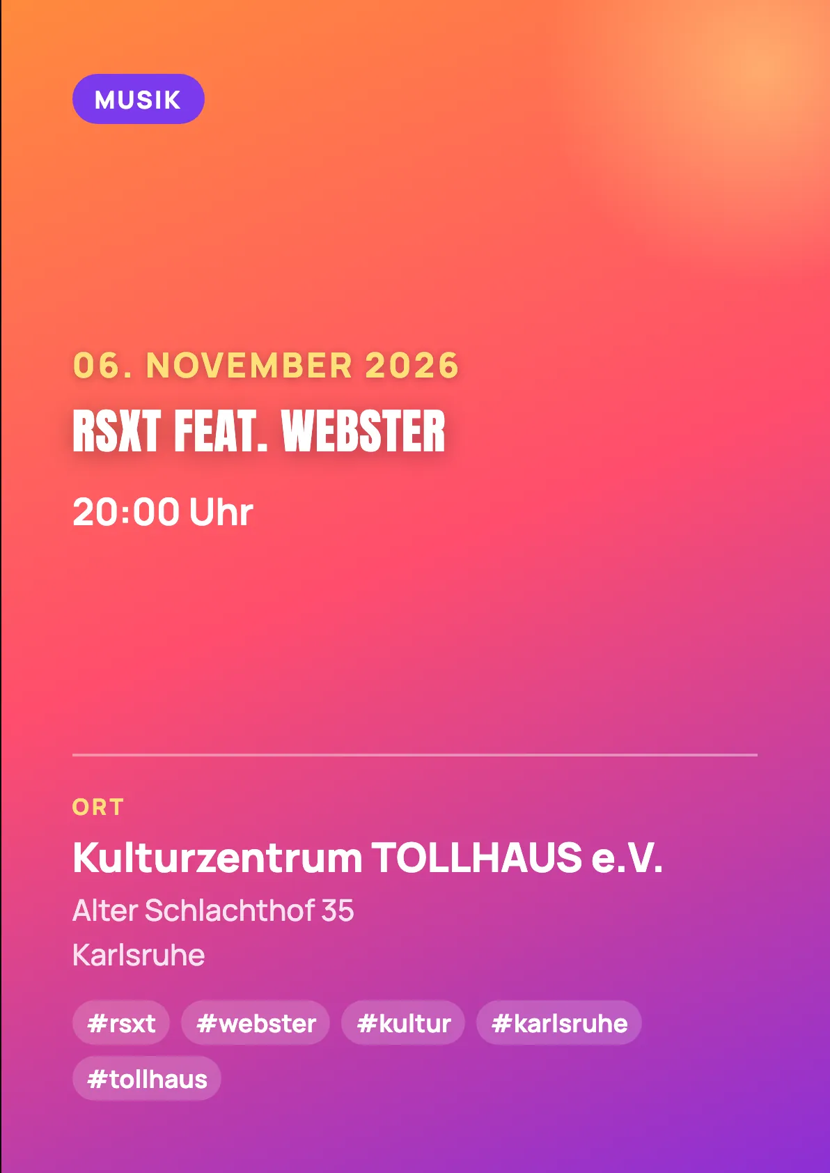 Veranstaltungsflyer