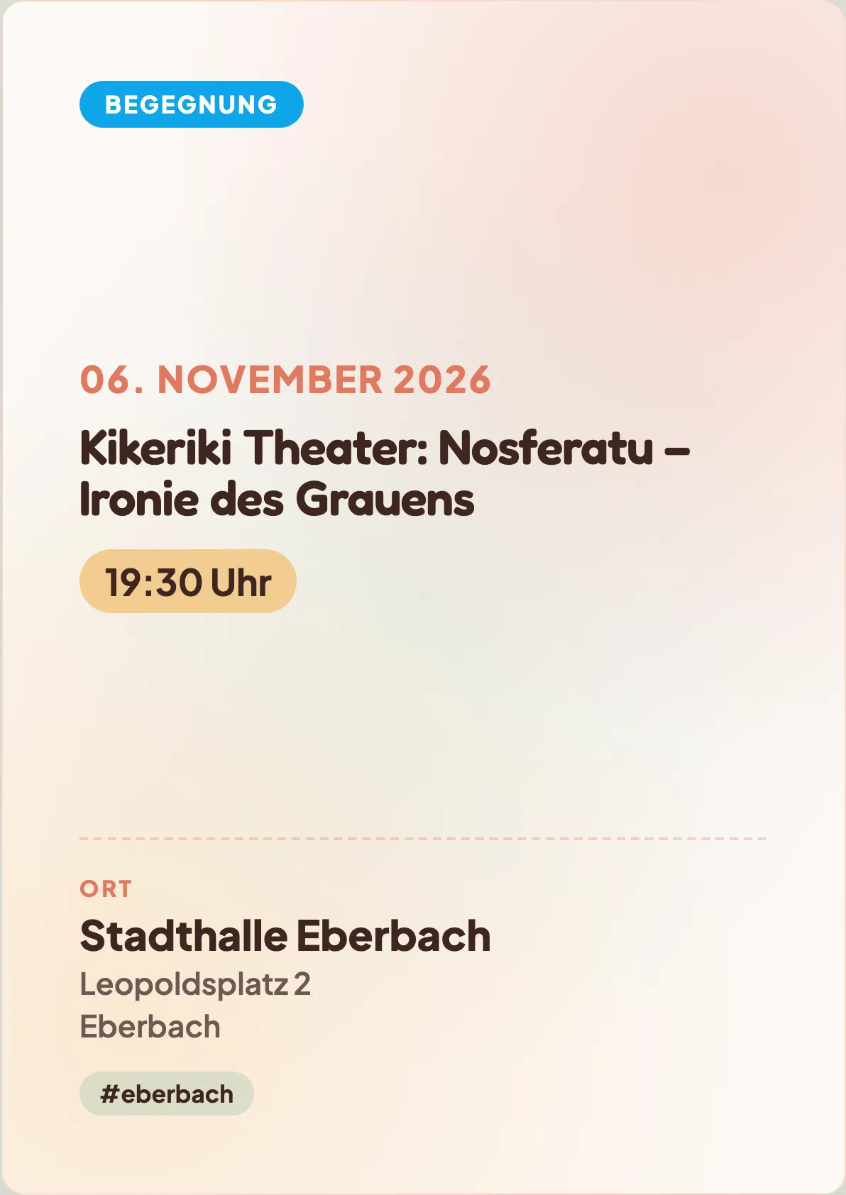 Veranstaltungsflyer