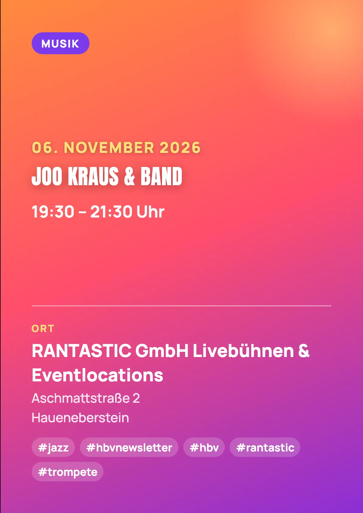 Veranstaltungsflyer