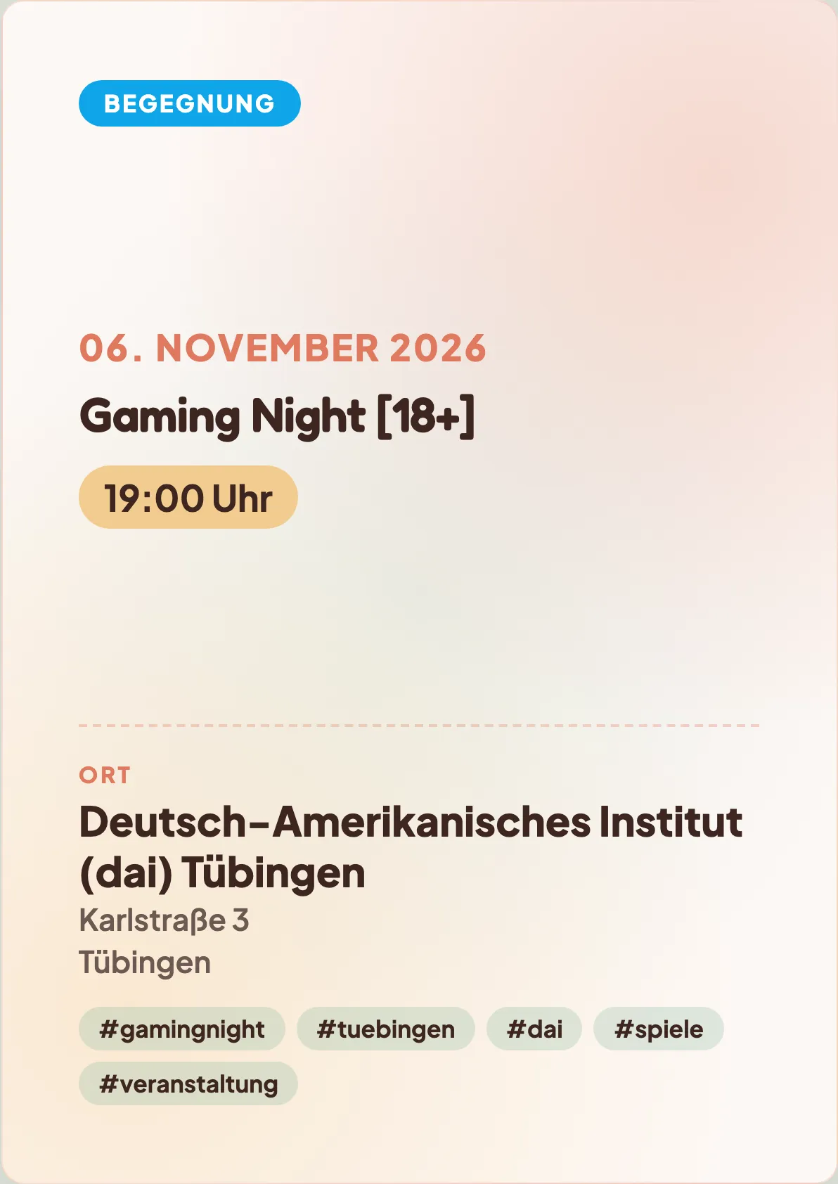 Veranstaltungsflyer