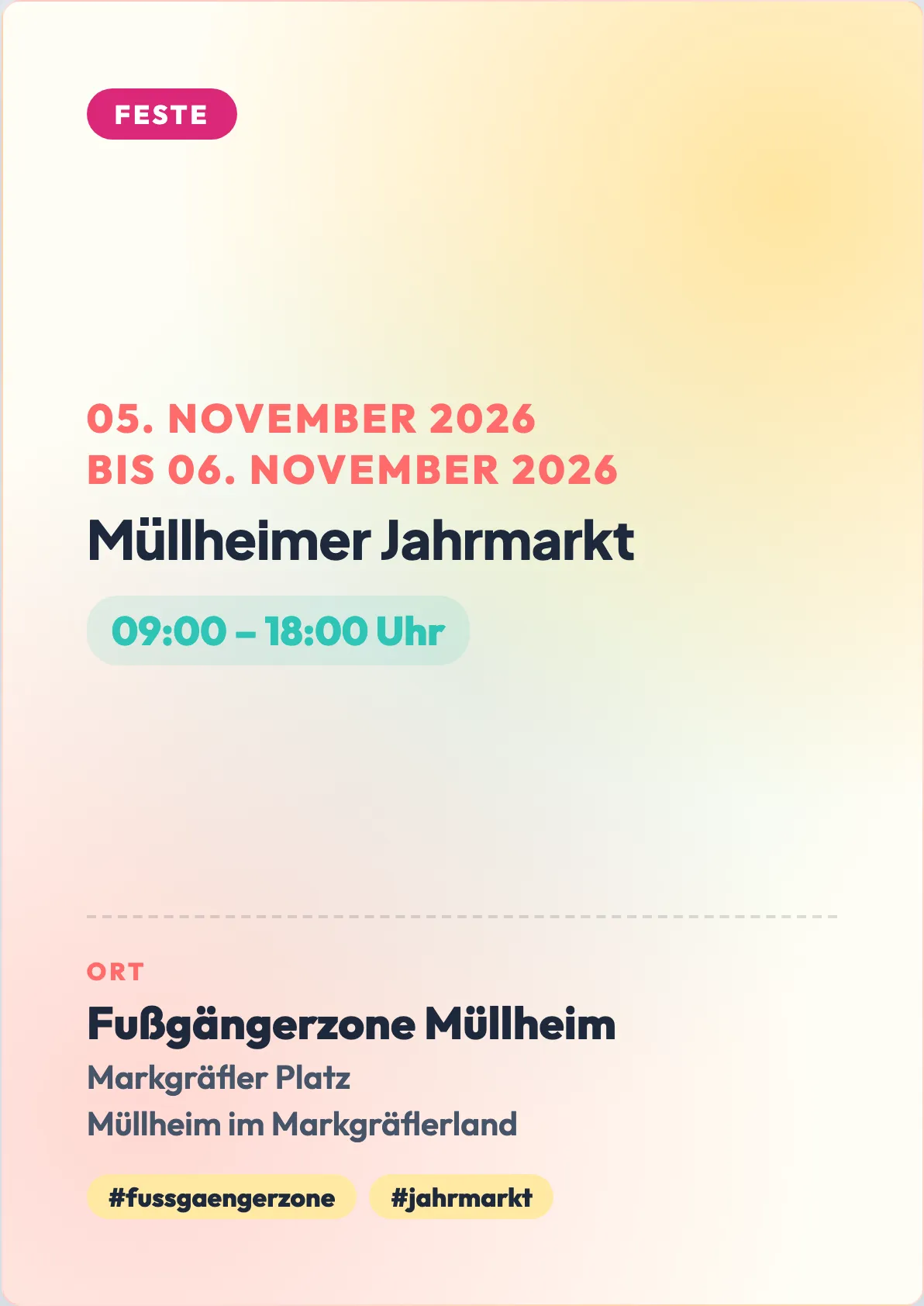 Veranstaltungsflyer