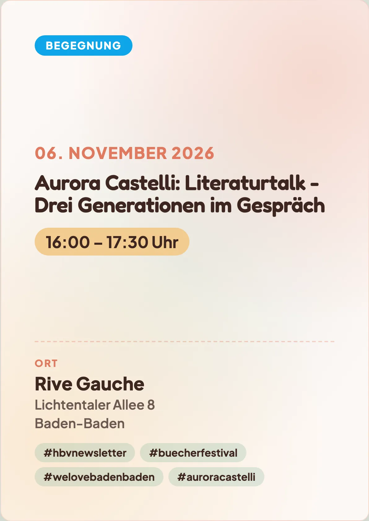 Veranstaltungsflyer