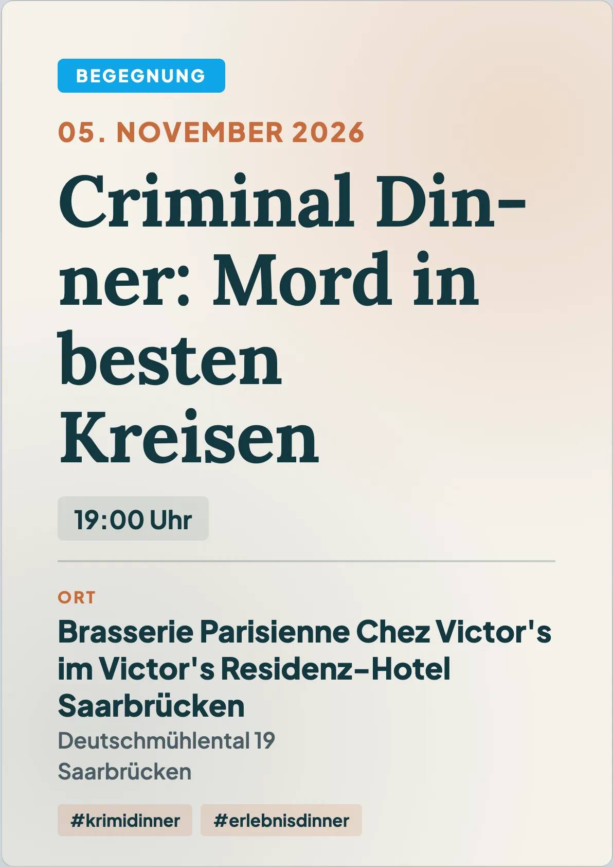 Veranstaltungsflyer