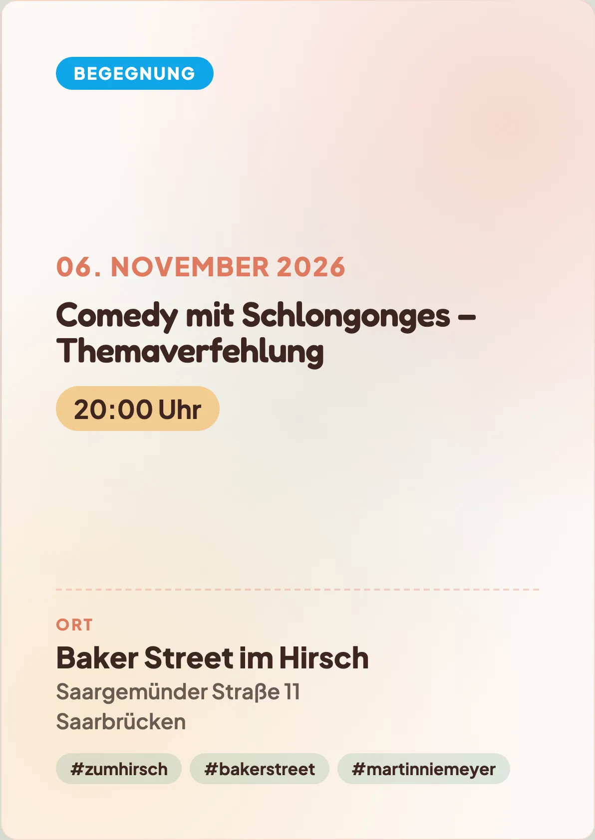 Veranstaltungsflyer