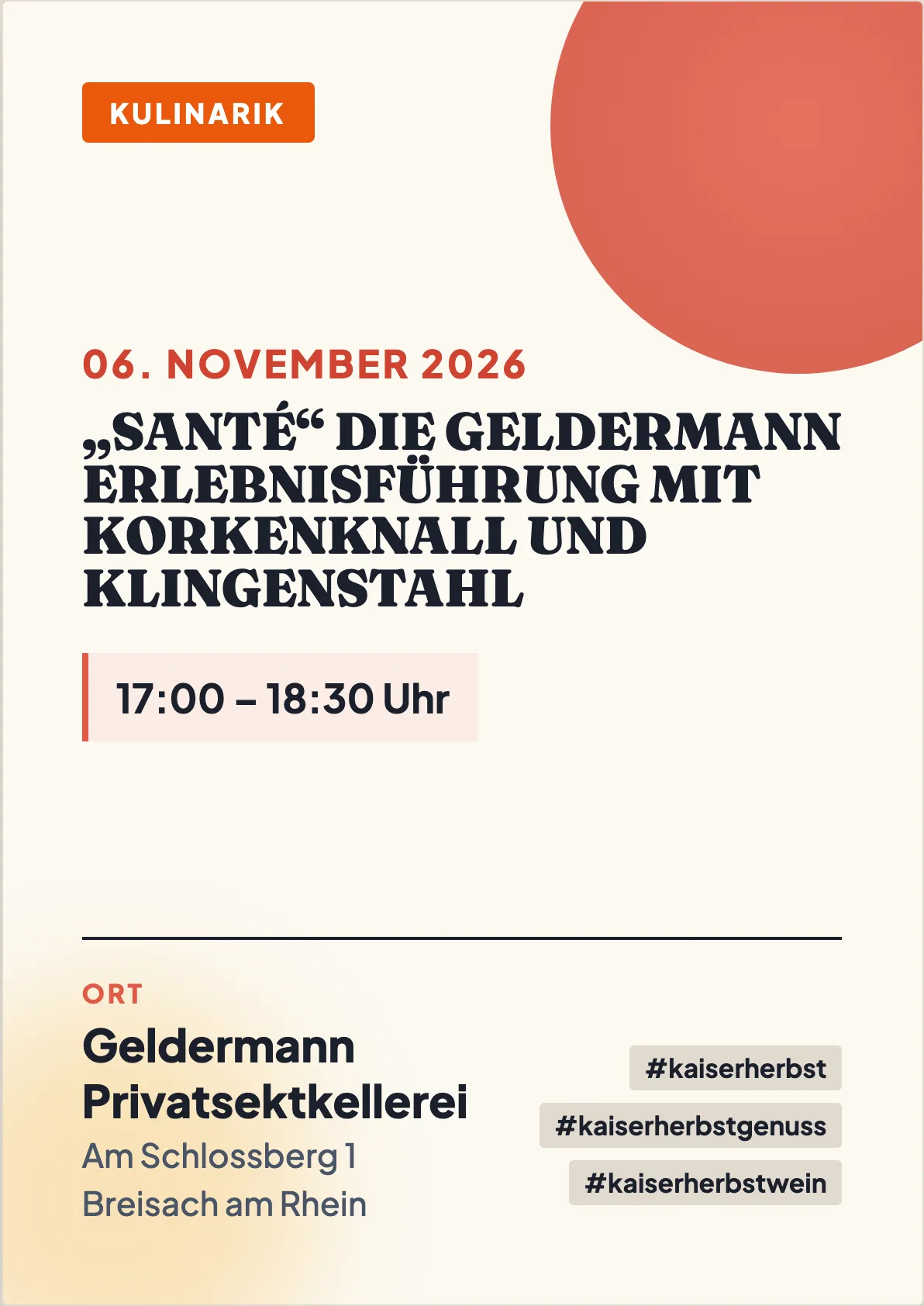 Veranstaltungsflyer