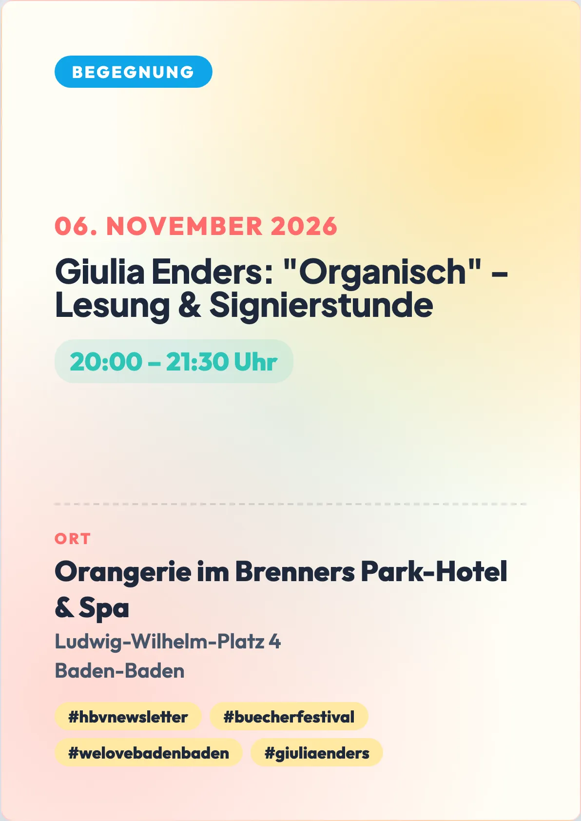 Veranstaltungsflyer