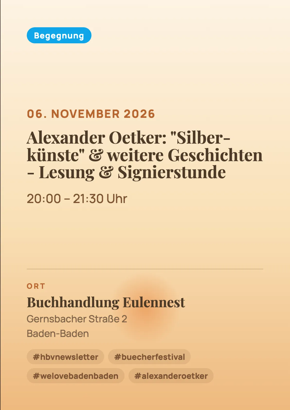 Veranstaltungsflyer