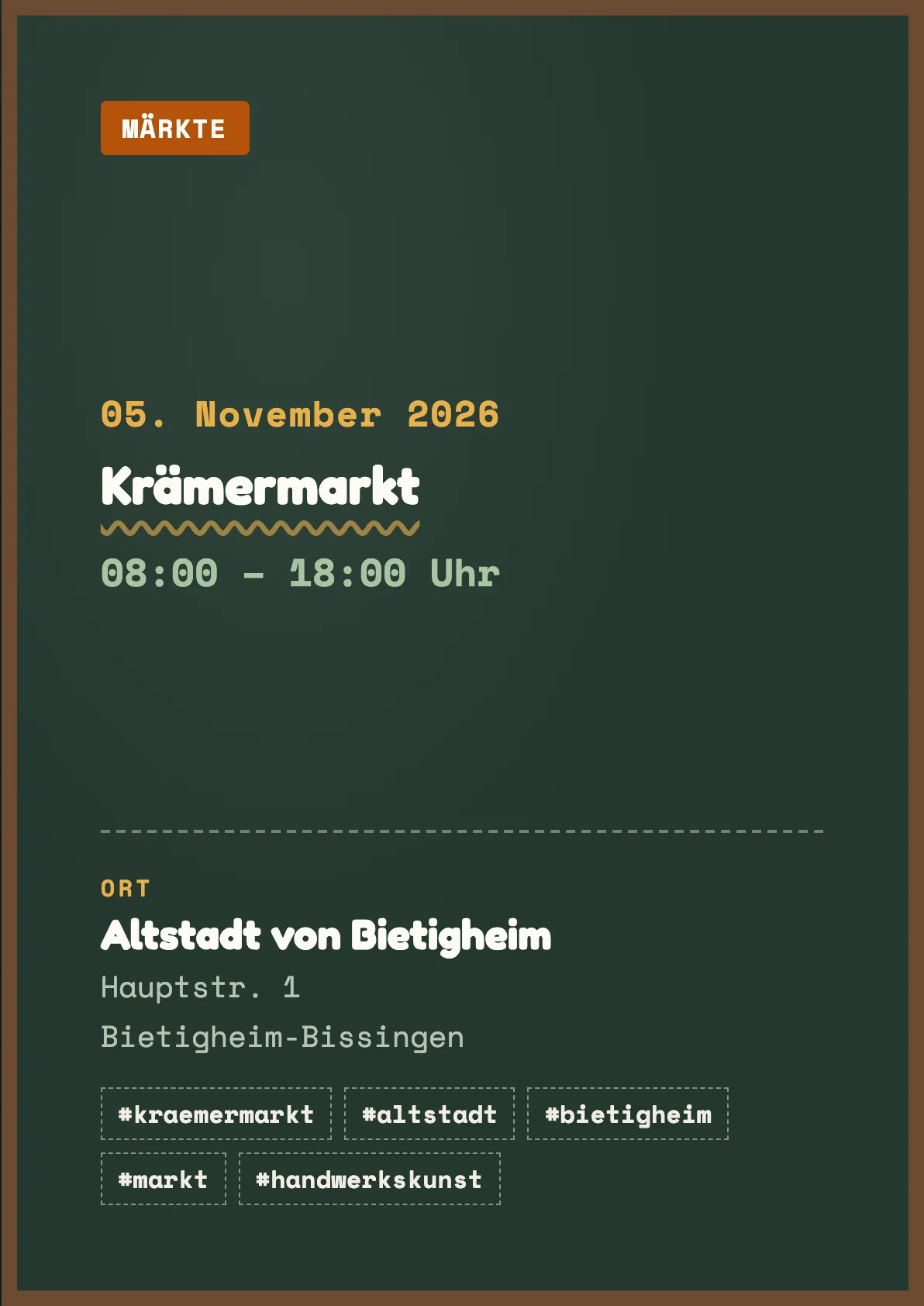 Veranstaltungsflyer