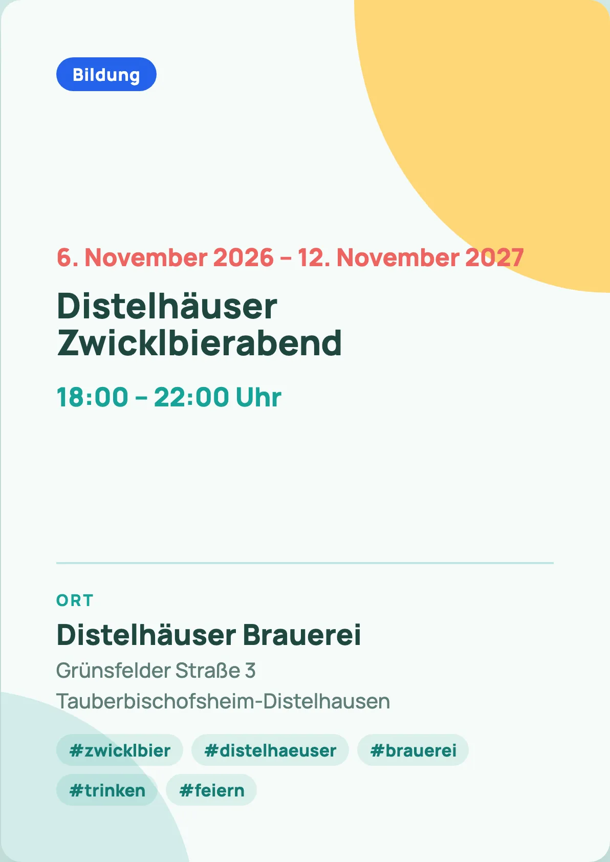 Veranstaltungsflyer