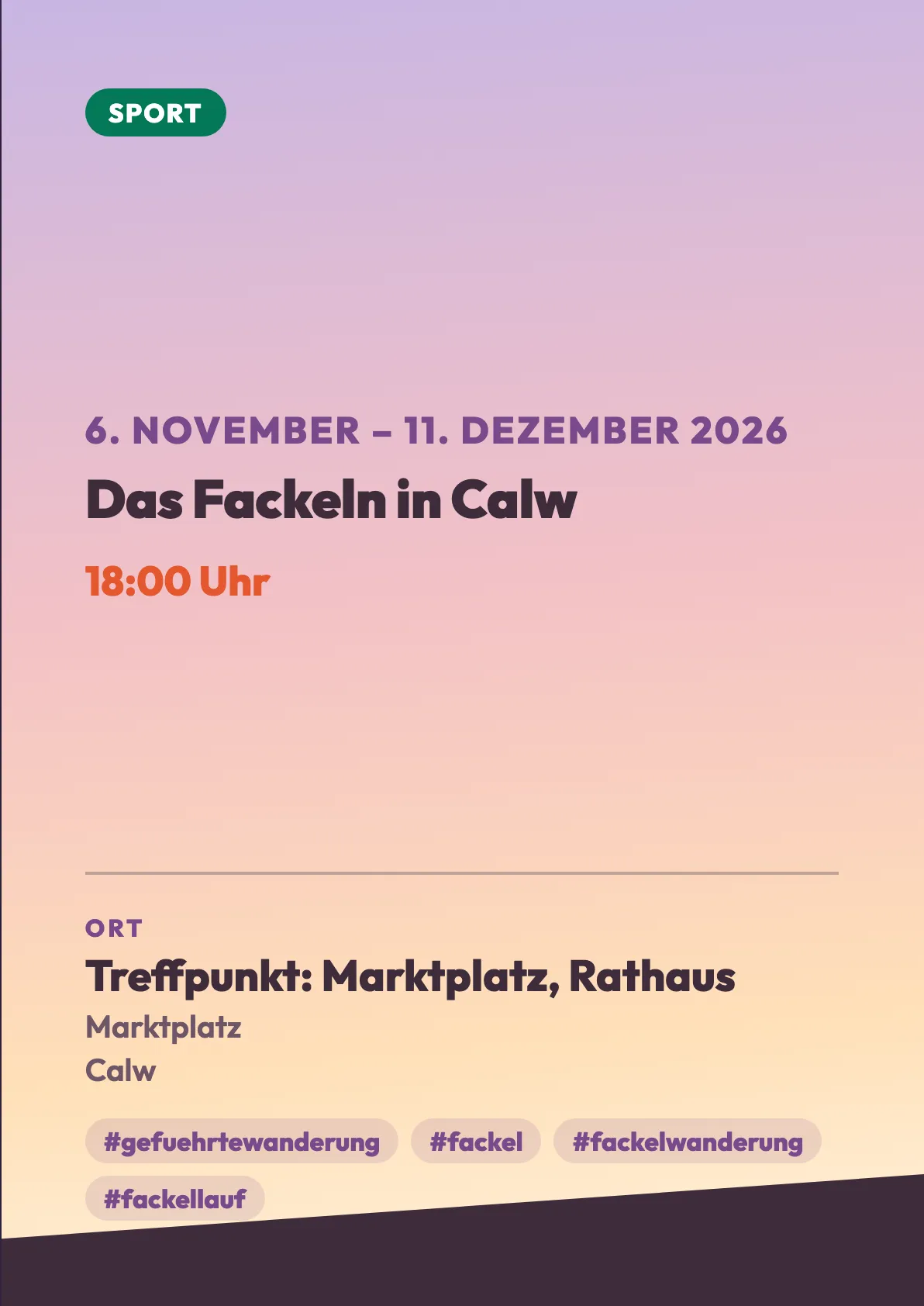 Veranstaltungsflyer