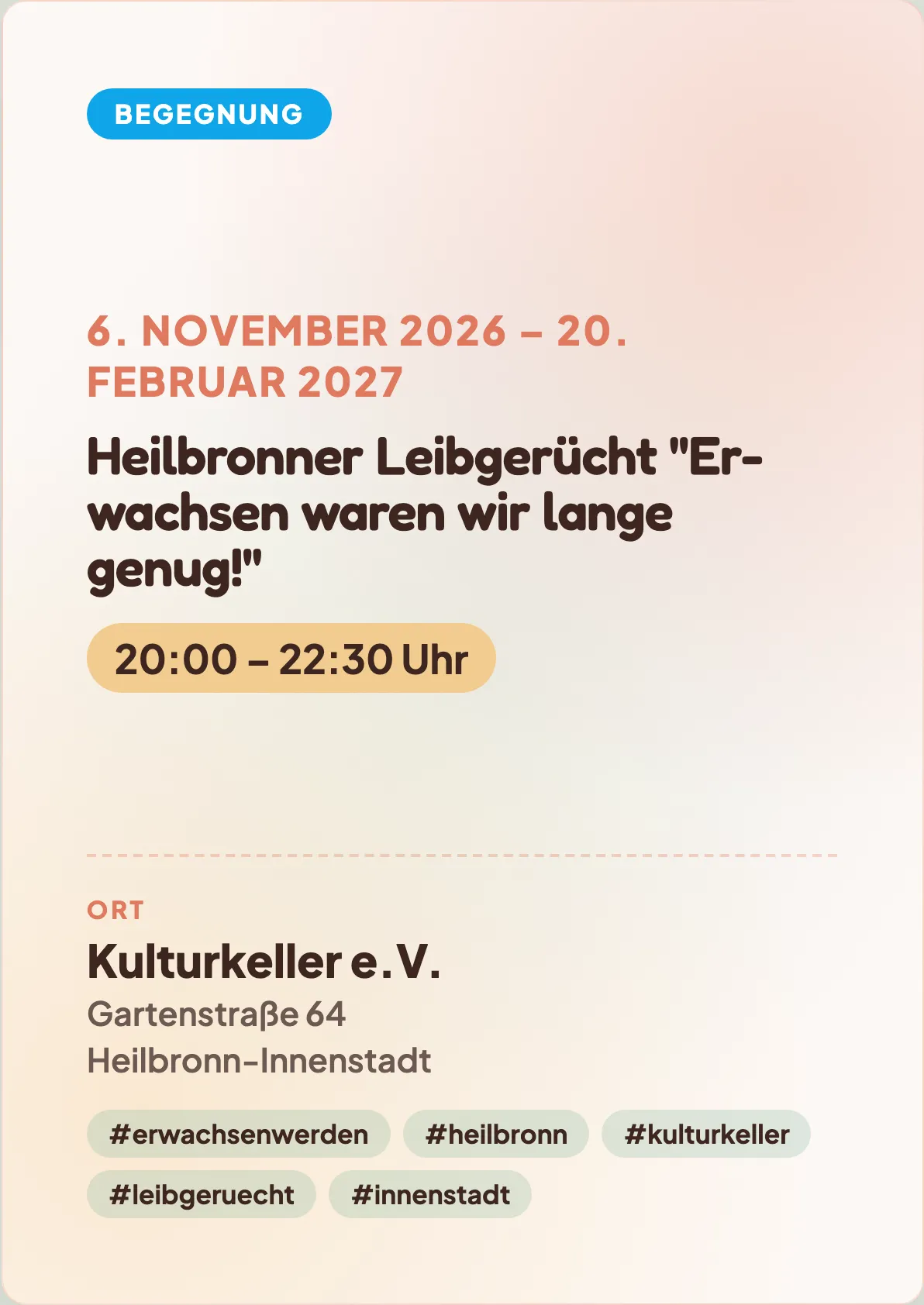 Veranstaltungsflyer