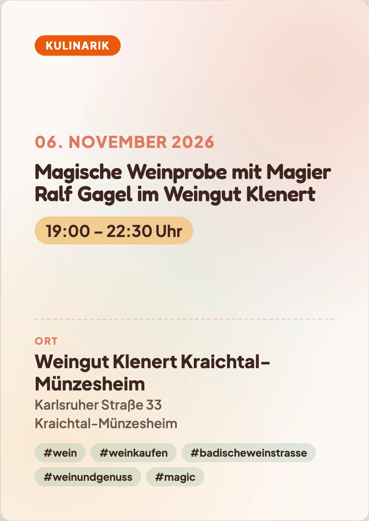 Veranstaltungsflyer