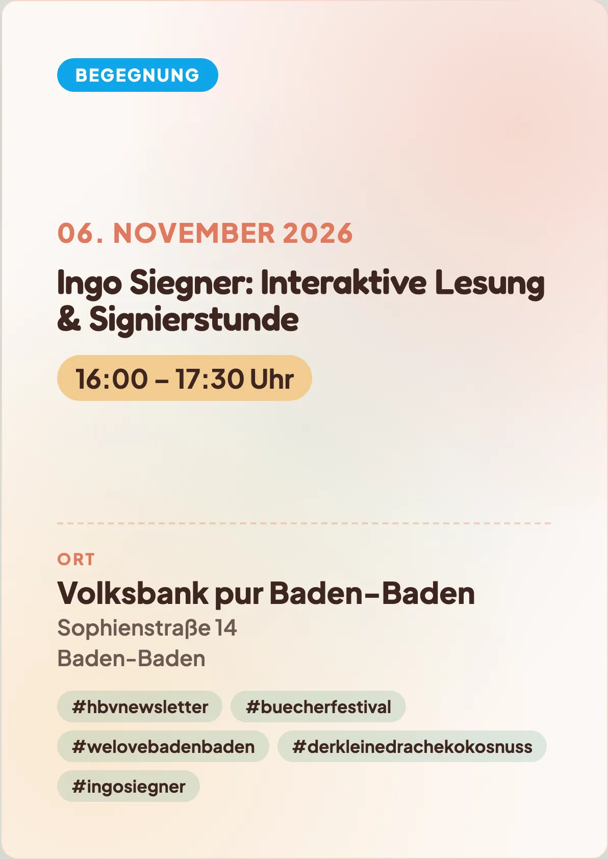 Veranstaltungsflyer