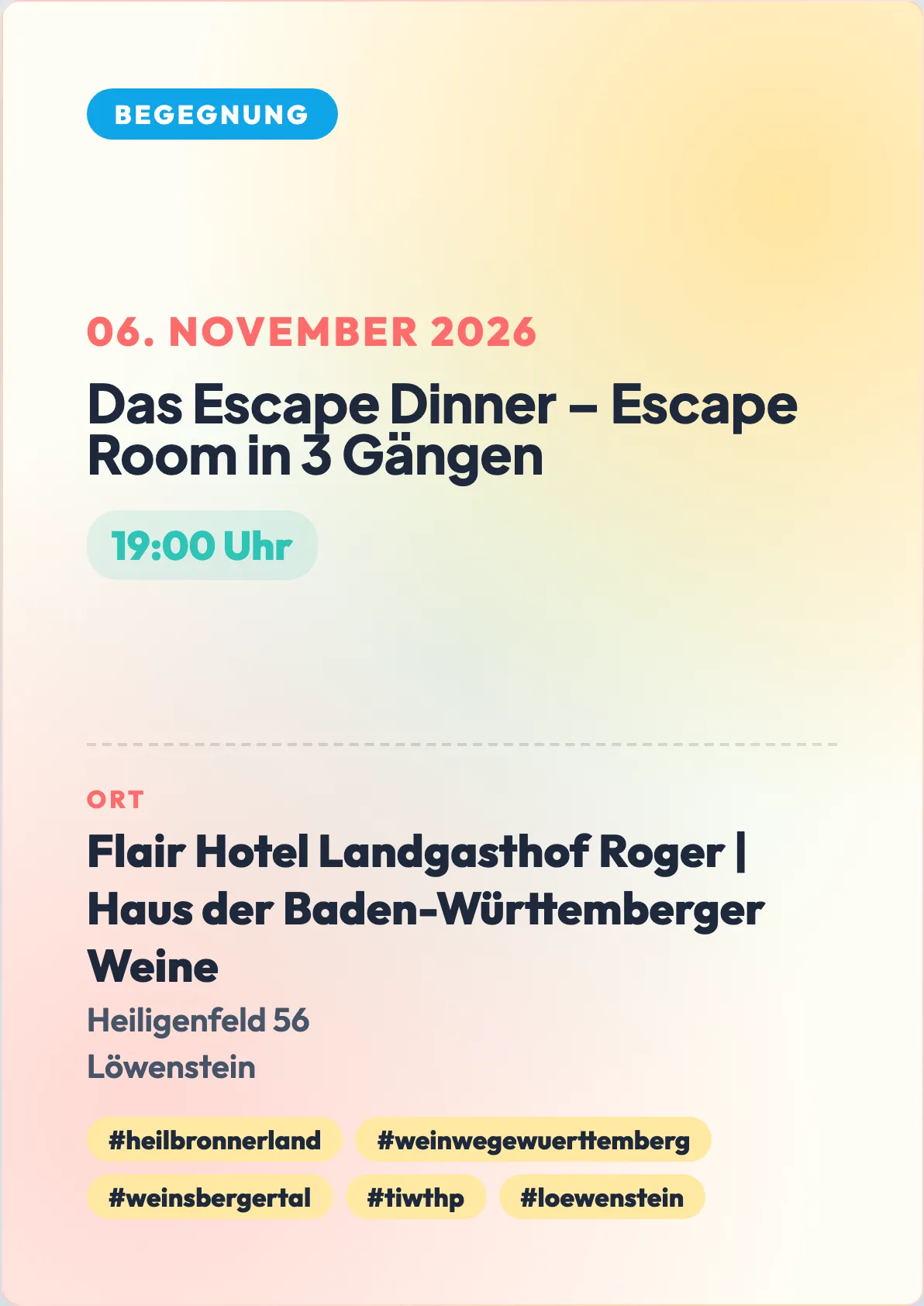 Veranstaltungsflyer