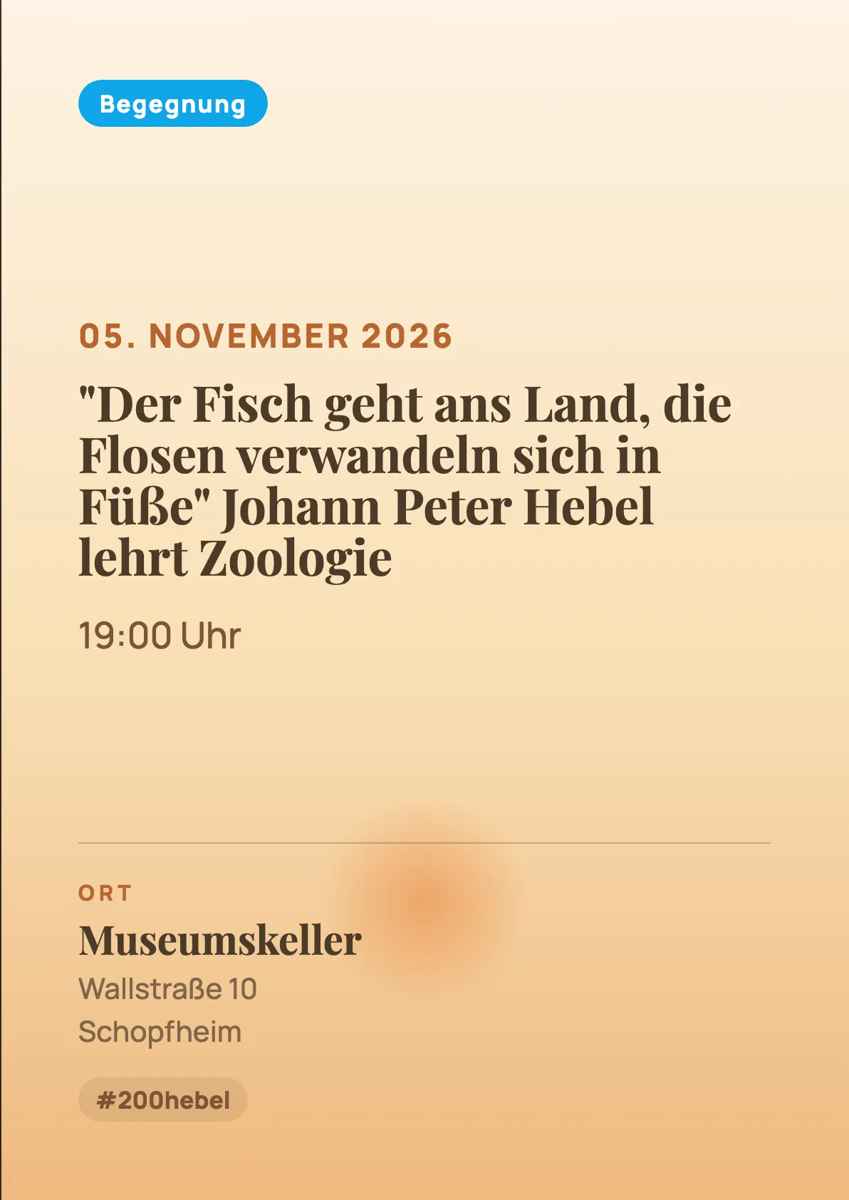 Veranstaltungsflyer