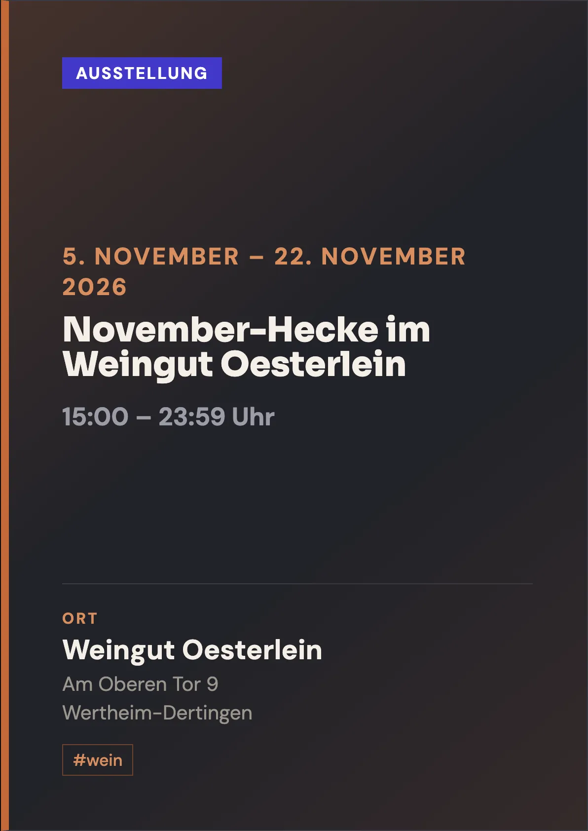 Veranstaltungsflyer