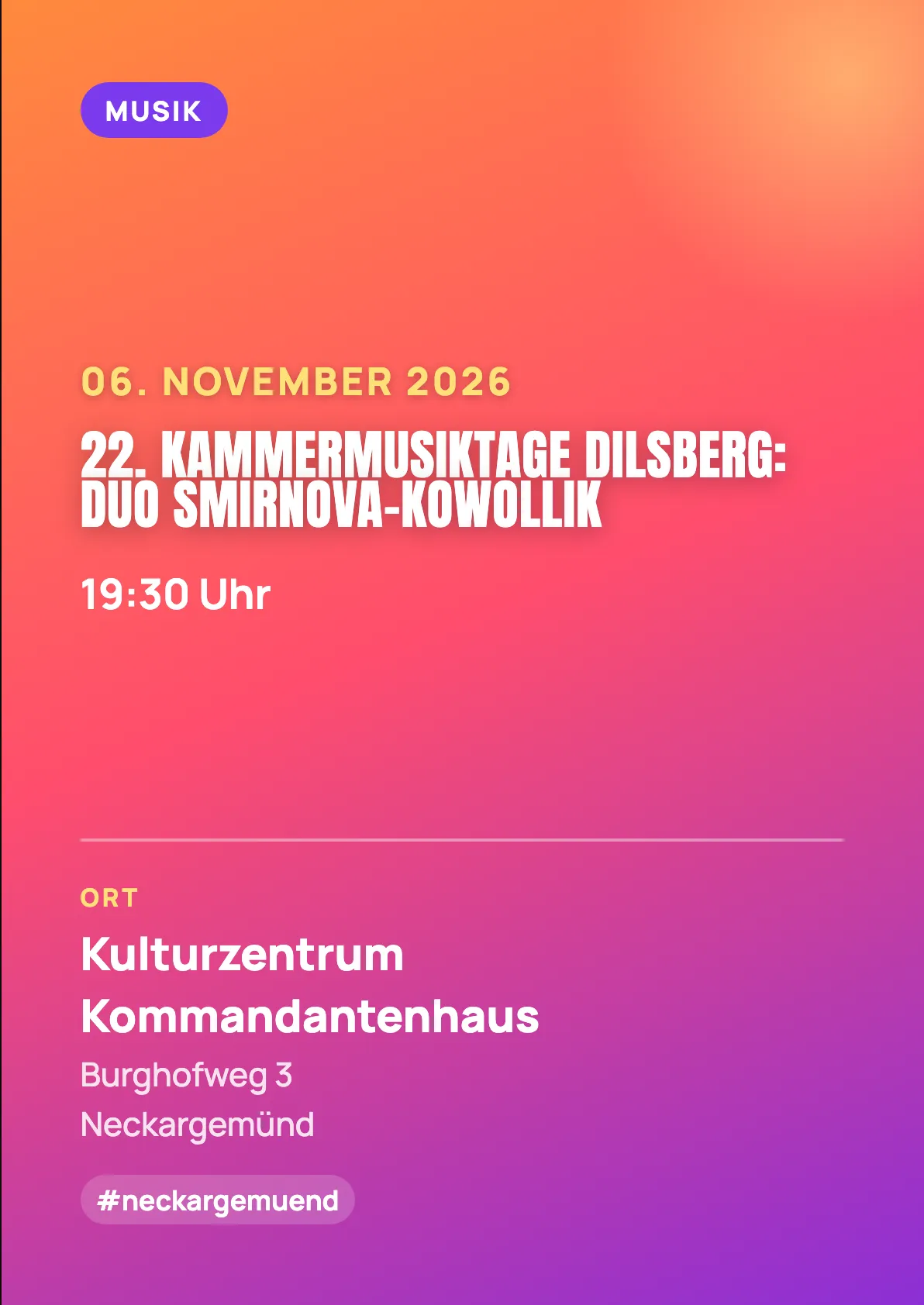 Veranstaltungsflyer