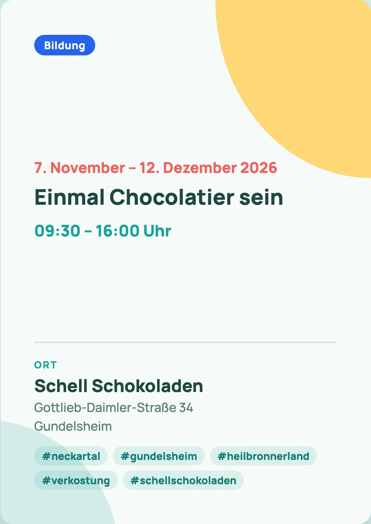 Veranstaltungsflyer