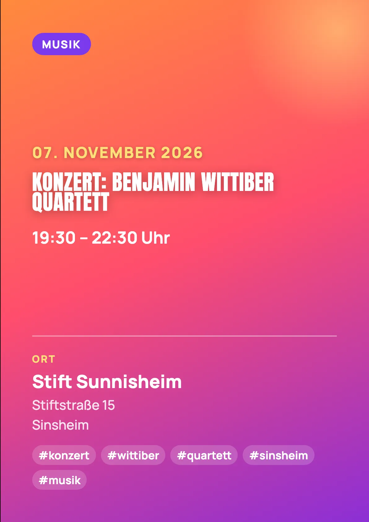 Veranstaltungsflyer