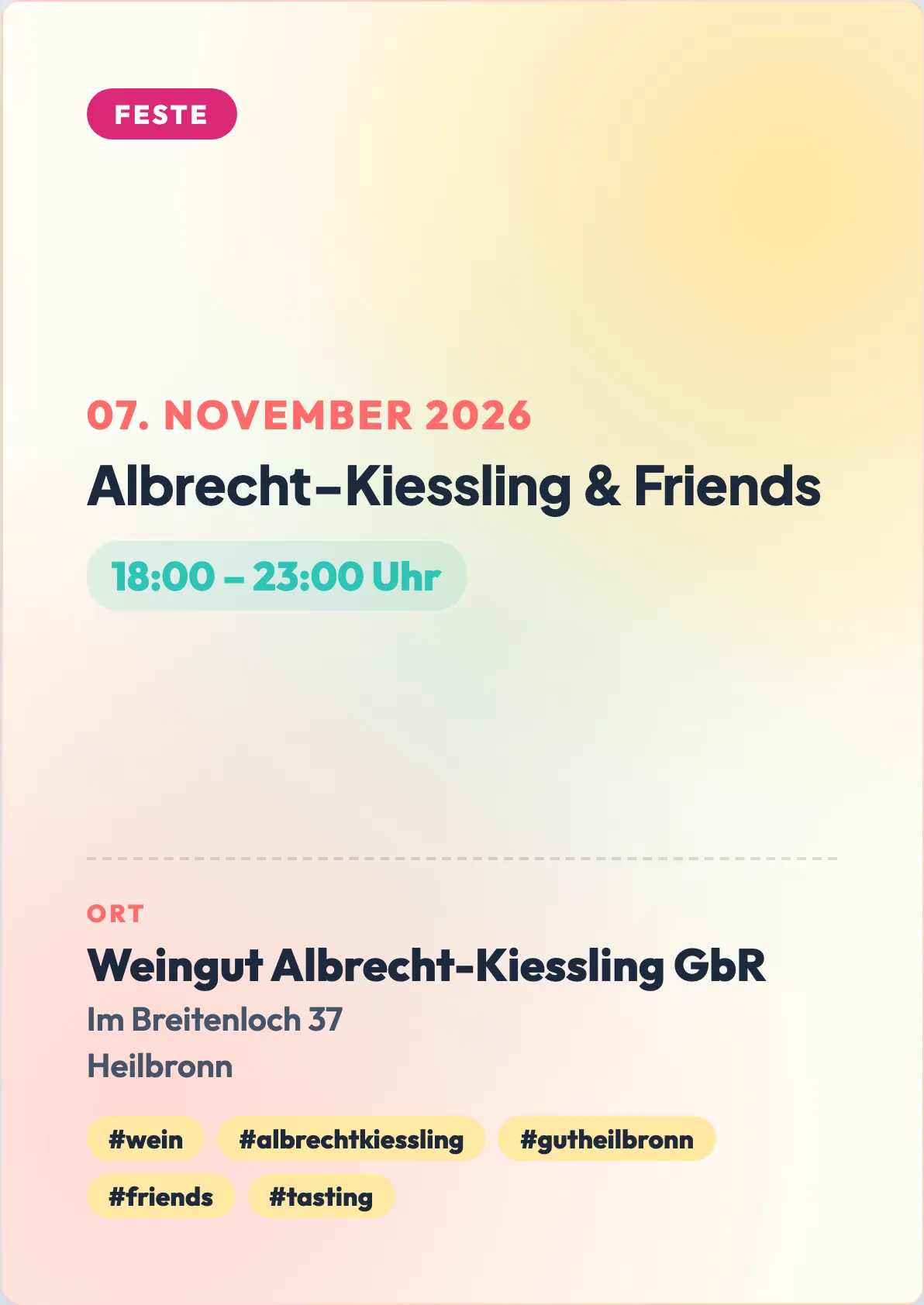 Veranstaltungsflyer