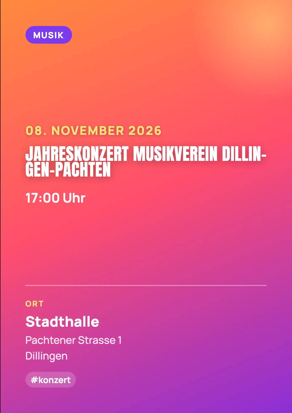 Veranstaltungsflyer