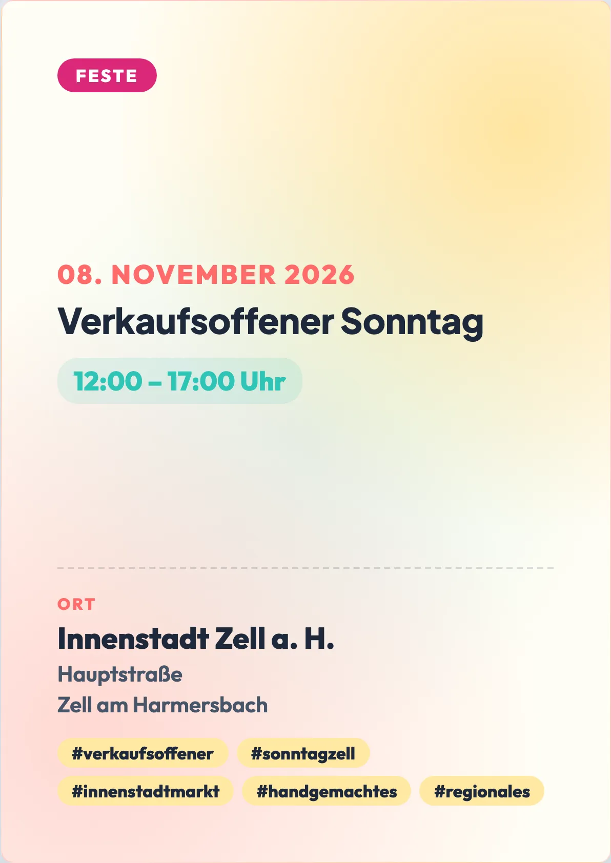 Veranstaltungsflyer