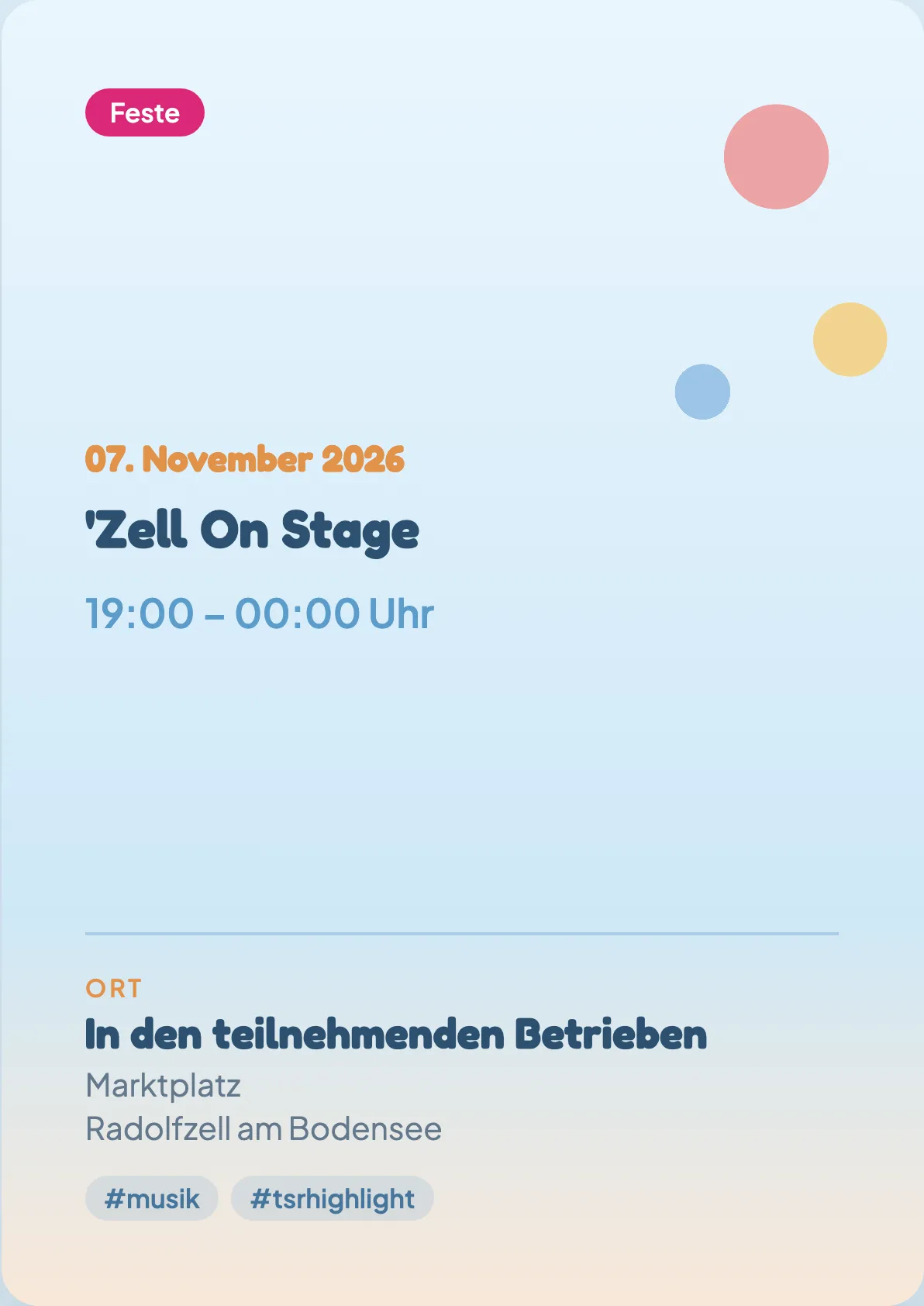 Veranstaltungsflyer