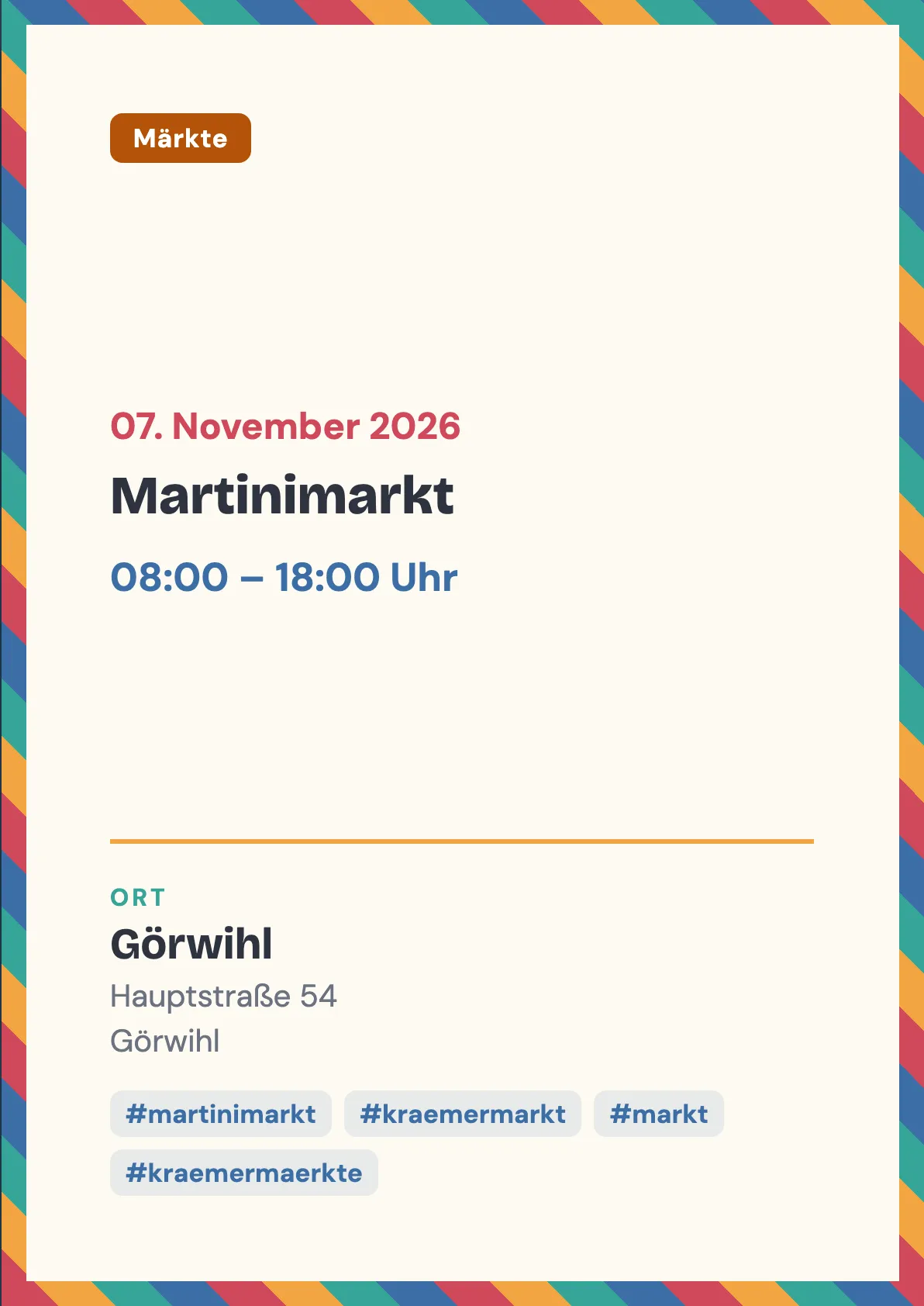 Veranstaltungsflyer