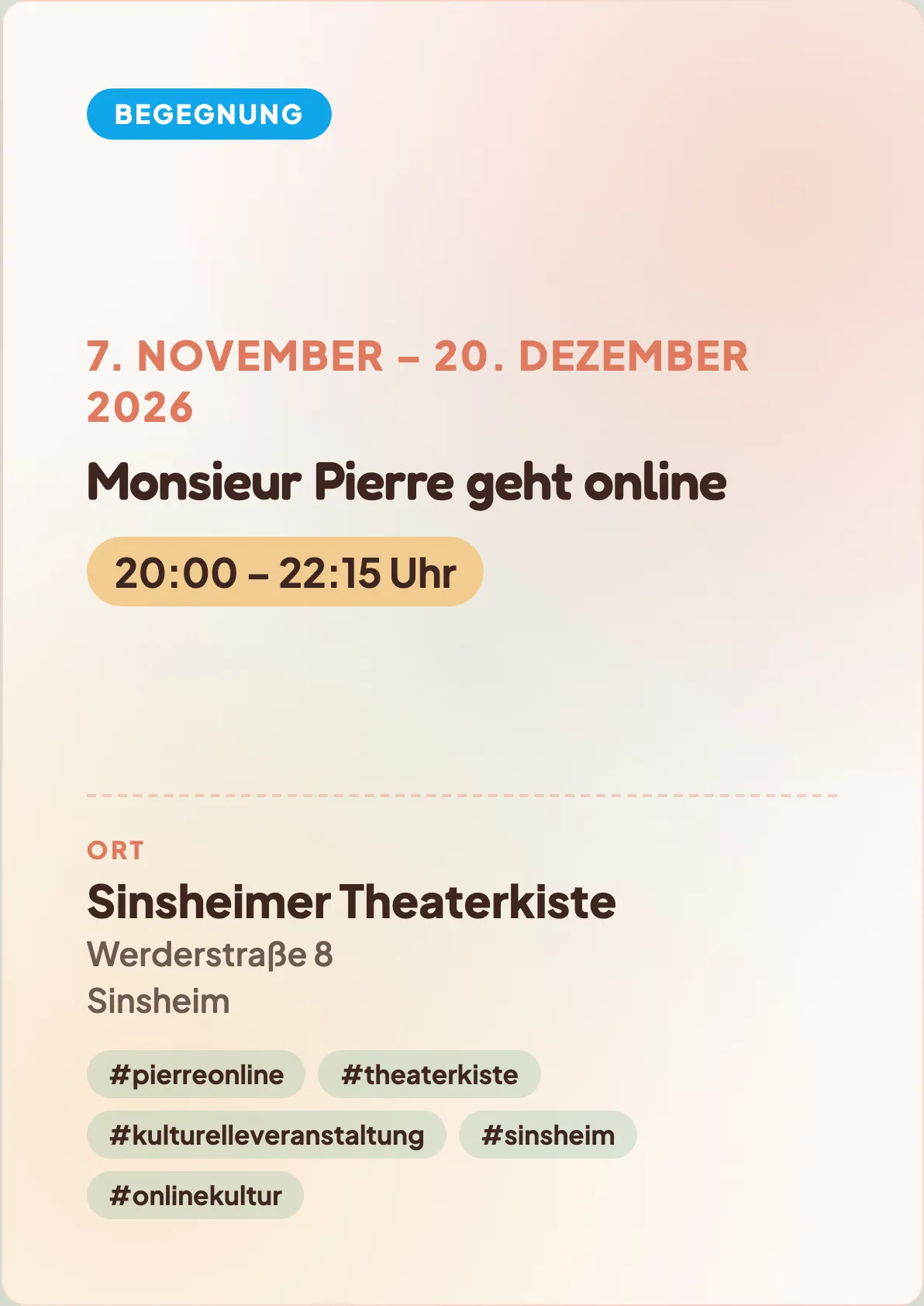 Veranstaltungsflyer