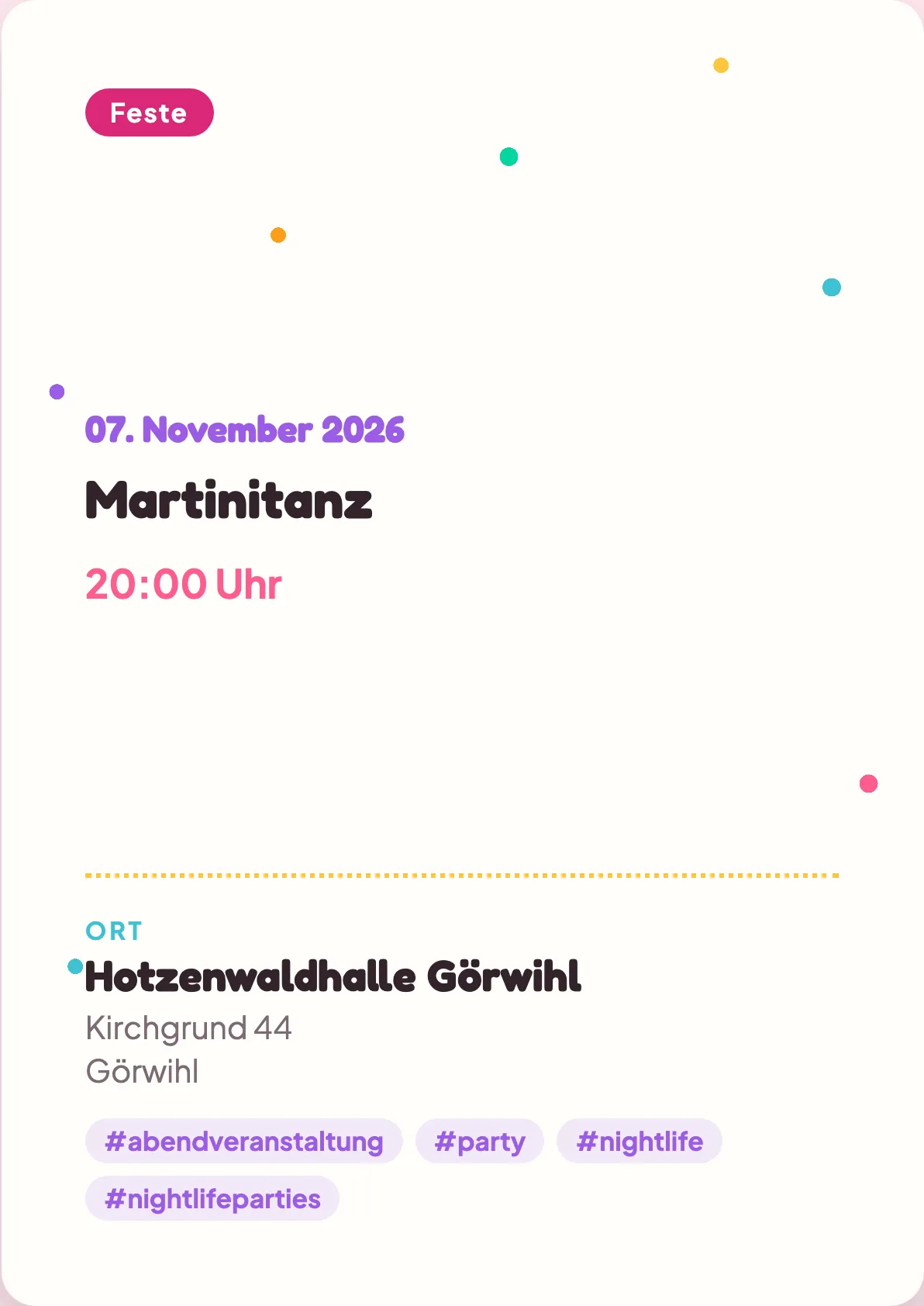 Veranstaltungsflyer